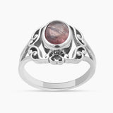 925 Sterling Silver Rainbow Moonstone Rings