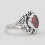 925 Sterling Silver Rainbow Moonstone Rings