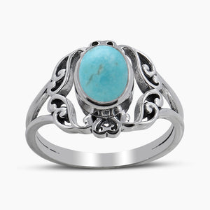 925 Sterling Silver Mexican Turquoise Rings