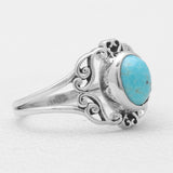 925 Sterling Silver Mexican Turquoise Rings