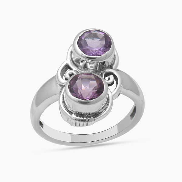 925 Sterling Silver Purple Rings
