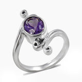 Garnet Silver Rings