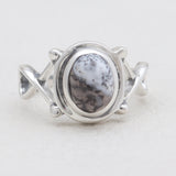 Dendritic Opal Silver Rings