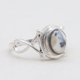 Dendritic Opal Silver Rings