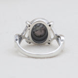 Dendritic Opal Silver Rings