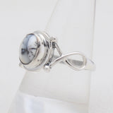 Dendritic Opal Silver Rings