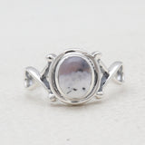 Dendritic Opal Silver Rings