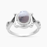 Dendritic Opal Silver Rings