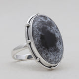 925 Sterling Silver Dendritic Opal Rings