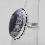 925 Sterling Silver Dendritic Opal Rings