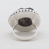 Melanite Black Garnet Silver Rings