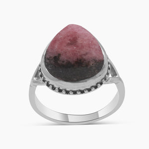Rhodonite Silver Rings