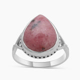 Rhodonite Silver Rings