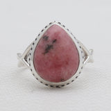 Rhodonite Silver Rings
