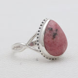 Rhodonite Silver Rings