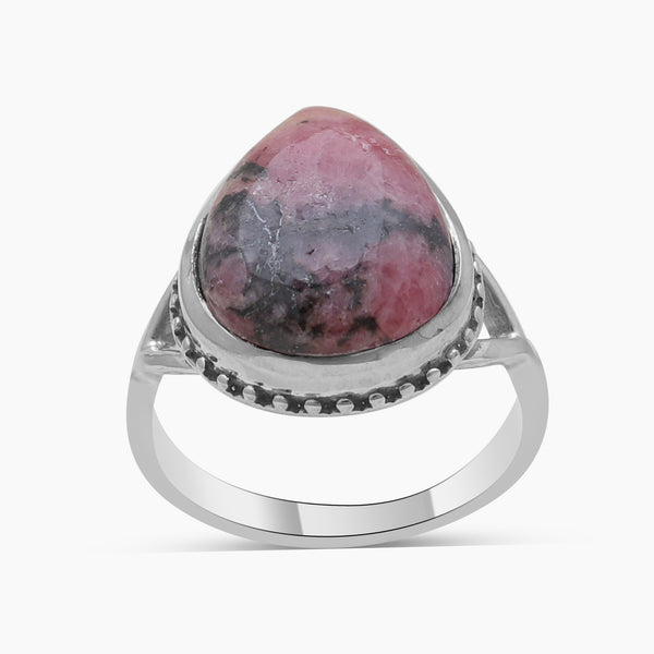 Rhodonite Silver Rings