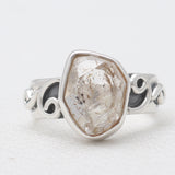 Herkimer Quartz Silver Rings