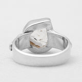 Herkimer Quartz Silver Rings