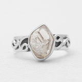 Herkimer Quartz Silver Rings