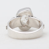 Herkimer Quartz Silver Rings