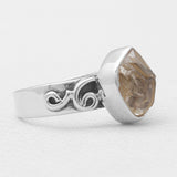 Herkimer Quartz Silver Rings