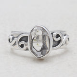 Herkimer Quartz Silver Rings
