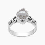 Herkimer Quartz Silver Rings