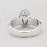 Herkimer Quartz Silver Rings