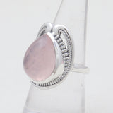 925 Sterling Silver Rose Quartz Rings