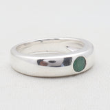 925 Sterling Silver Emerald Rings