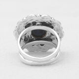 Azurite Malachite Silver Rings