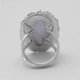 Blue Lace Agate Silver Rings