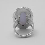 Blue Lace Agate Silver Rings