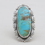 Blue Lace Agate Silver Rings