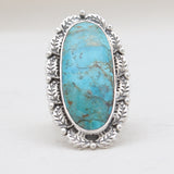 Blue Lace Agate Silver Rings