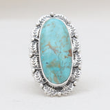 Blue Lace Agate Silver Rings