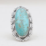 Blue Lace Agate Silver Rings