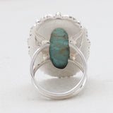 Blue Lace Agate Silver Rings