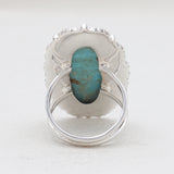 Blue Lace Agate Silver Rings