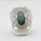 Blue Lace Agate Silver Rings
