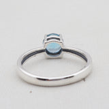 Blue Topaz Silver Ring