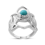 Mexican Turquoise Silver Ring