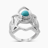 Mexican Turquoise Silver Rings