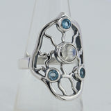 Larimar Silver Ring