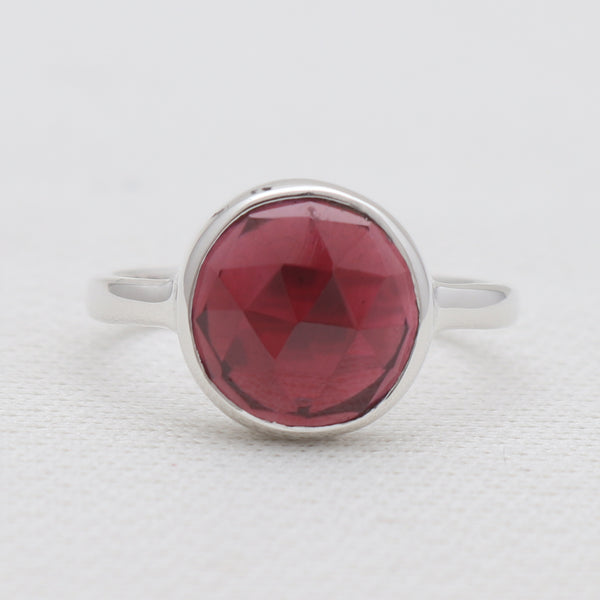 925 Sterling Silver Garnet Rings