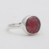 925 Sterling Silver Garnet Rings