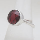 925 Sterling Silver Garnet Rings