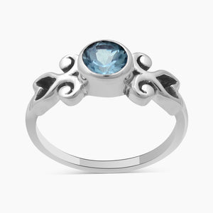 925 Sterling silver Blue Topaz Rings