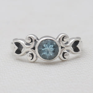 925 Sterling silver Blue Topaz Rings