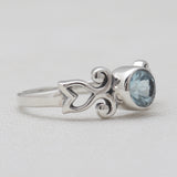 925 Sterling silver Blue Topaz Rings